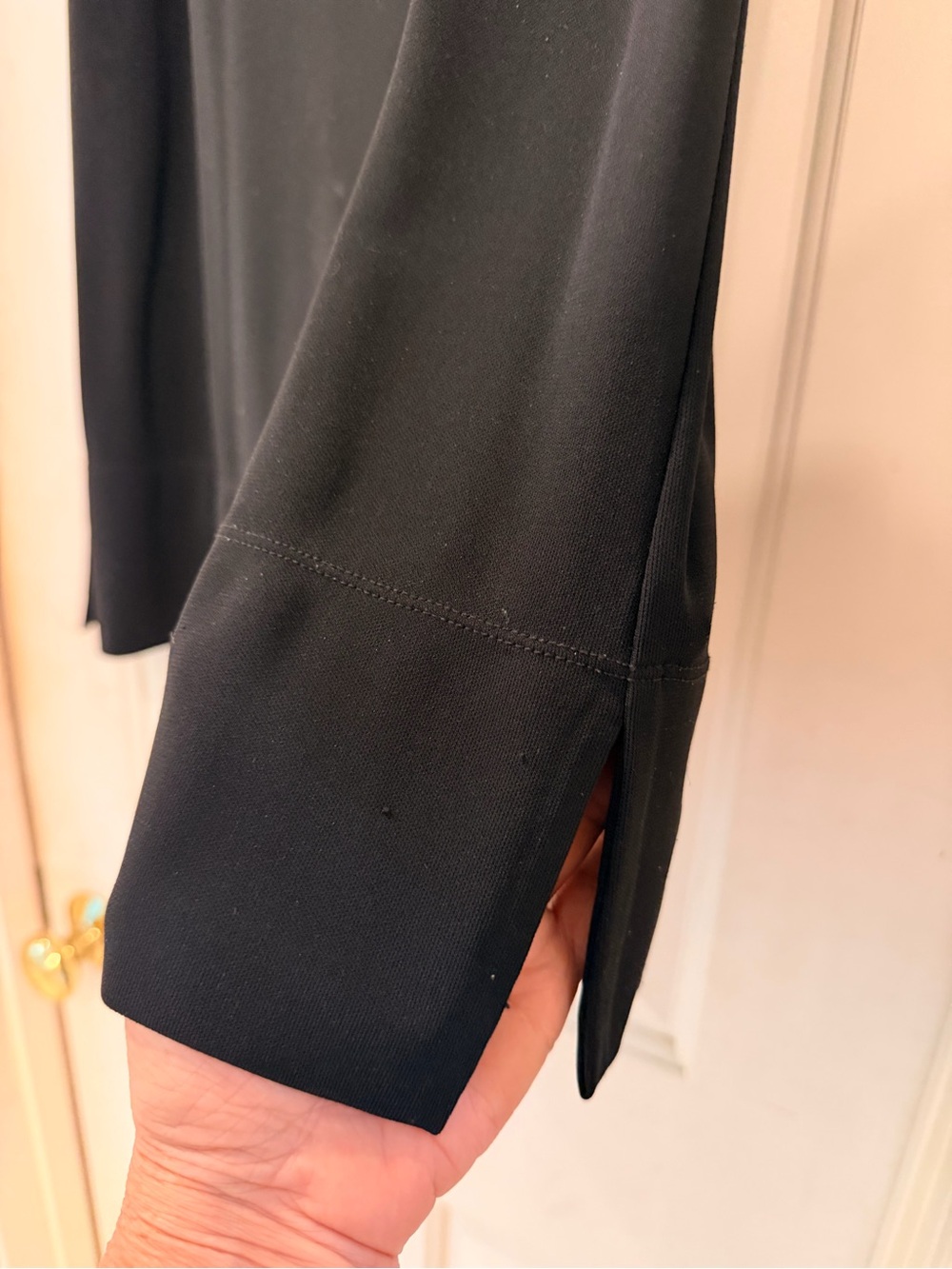 J. Jill Black Knit Swingy Flowy Stretchy Skirt, Pull On Stretch Waist, Sz M - Picture 2 of 16